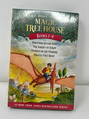 NEW Magic Tree House Books 1-4 by Mary Pope Osborne - Paperback Boxed Set